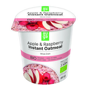 AUGA ORGANIC oatmeal with apples and raspberries 60 g expirace